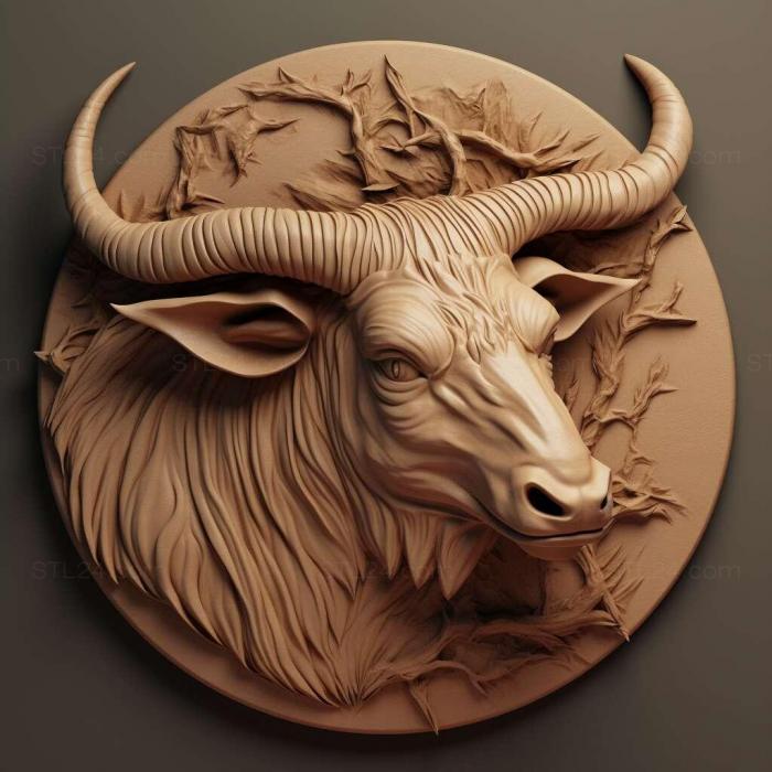 Nature and animals (st Stockoceros 3, NATURE_59) 3D models for cnc